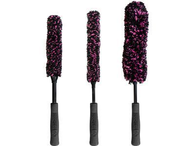 Muc-Off Microfibre Detailing Brush Set x 3, black