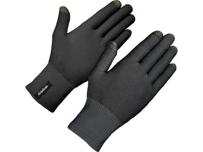 GripGrap Merino Wool Liner Gloves, black