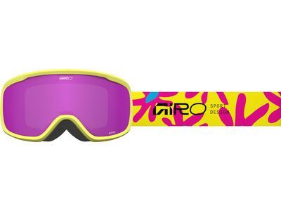 Giro Buster Amber Pink / flowers yellow