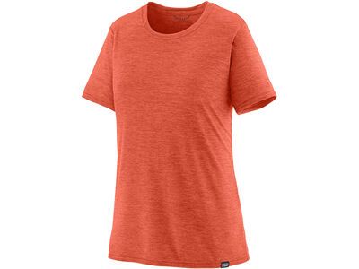 Patagonia Women's Capilene Cool Daily Shirt, pimento red - coho coral x-dye
