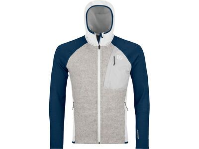 Ortovox Merino Fleece Grid Plus Classic Knit Hoody M, grey ice