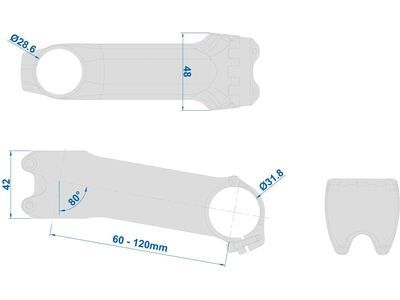 Ritchey WCS Chicane B2 Stem -10°, blatte - Bild 6