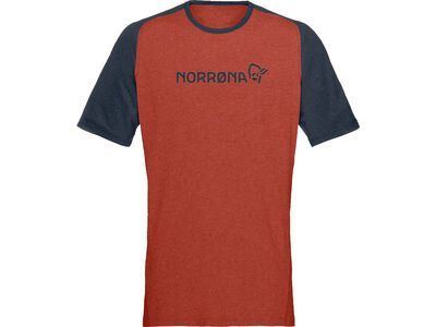 Norrona fjørå equaliser lightweight T-Shirt M's rooibos tea/indigo night