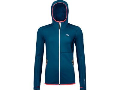 Ortovox Merino Fleece Hoody W, petrol blue