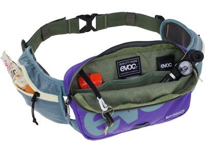 Evoc Hip Pouch, steel/violet/dark olive - Bild 3