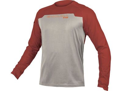 Endura MT500 Burner Trikot (Langarm), ziegelrote