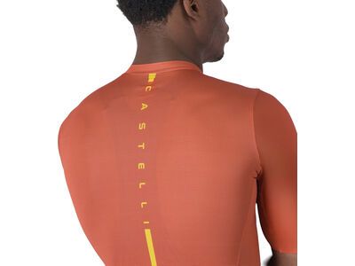 Castelli Drittone Logo Jersey, paprika/mango mojito - Bild 5