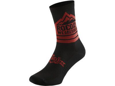 Rocday Trail Socks, black/red