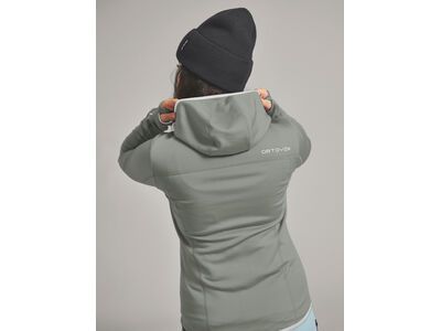Ortovox Merino Fleece Hoody W, green sage - Bild 5
