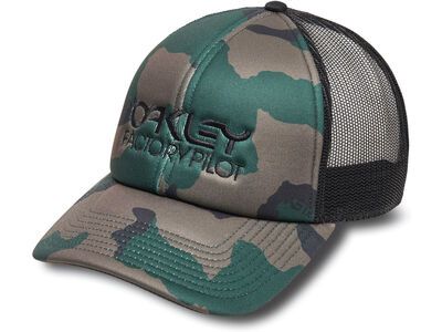 Oakley Factory Pilot Trucker Hat, b1b camo hunter