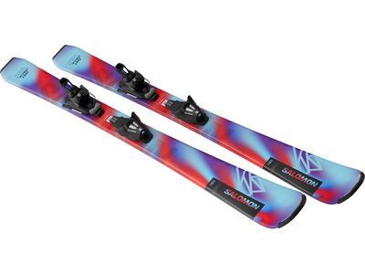 Salomon QST S + C5 GW J75, pastel neon blue 3/poppy red/black - Bild 7