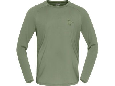 Norrona femund pureUll Long Sleeve M's deep lichen green