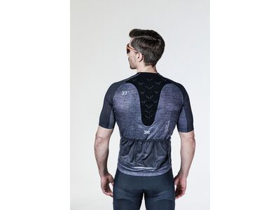X-Bionic Corefusion Men's Cycling Short Sleeve Merino Jersey, opal black melange - Bild 9