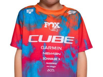 Cube MTB Trikot Rookie X Actionteam kurzarm, blue´n´pink´n´orange - Bild 3