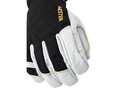 Hestra Army Leather Gore-Tex 5 Finger, black/natural grey - Bild 3