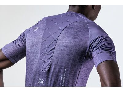 X-Bionic Corefusion Men's Cycling Short Sleeve Merino Jersey, muted lavender melange - Bild 6