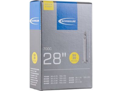 Schwalbe Schlauch SV 20 Extra Light - 28 Zoll / 700 x 18-25C / 60 mm