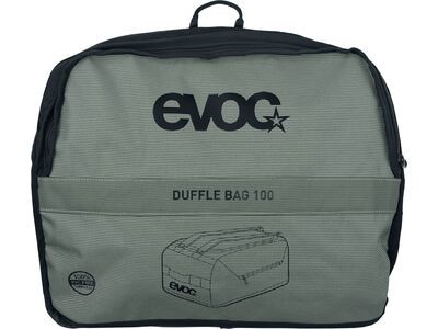 Evoc Duffle Bag 100, dark olive/black - Bild 7