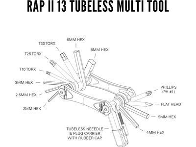 Lezyne RAP II 13 Tubeless, black - Bild 2