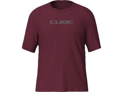 Cube Funktionsshirt kurzarm bordeaux