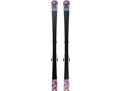 Salomon Addikt + MI12 GW F80, white/neon blue/red - Bild 3
