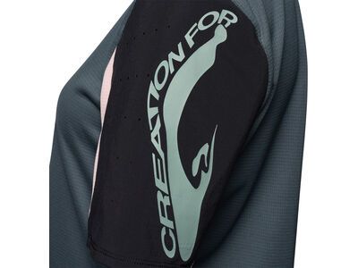 Fox Womens Defend Short Sleeve Jersey Creation, deep cobalt - Bild 3