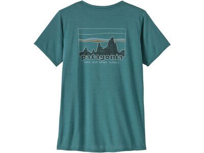 Patagonia Women's Capilene Cool Daily Graphic Shirt '73 Skyline wetland blue x-dye