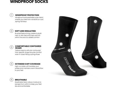 GripGrab Windproof Spring-Autumn Socks, black - Bild 7