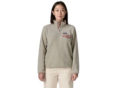 Patagonia Women's Lightweight Synchilla Snap-T Pullover, oatmeal heather w/moonrise taupe - Bild 5