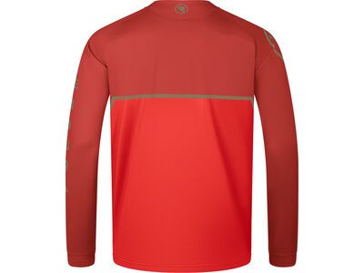Endura Core Printed Printed T-Shirt (Langarm), flame red - Bild 2