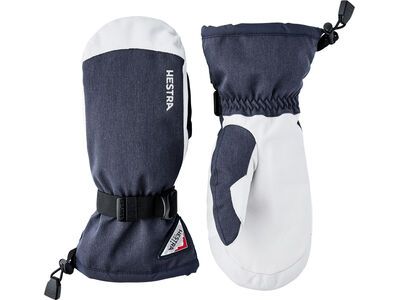 Hestra Powder Gauntlet Mitt, navy/offwhite