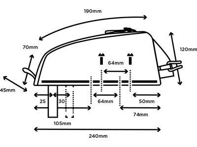 Restrap Race Top Tube Bag - 1.2 L, black - Bild 7