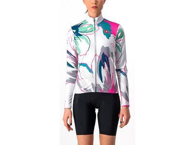 Castelli Unlimited W Thermal Jersey, silver gray/flowers