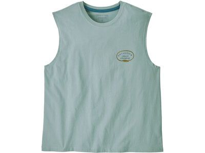 Patagonia Women's Clean Climb Roots Boxy Organic Tank thermal blue