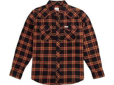 Topo Designs Mountain Shirt Long Sleeve Herren, black/brown oak multi - Bild 1