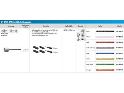 Shimano Schaltzug-Set Road Edelstahl OPTISLICK - 2x 2.100 mm - Bild 2