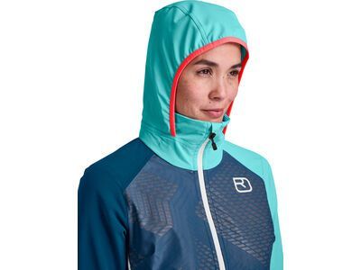 Ortovox Merino Naturtec Light Col Becchei Jacket W, petrol blue - Bild 3