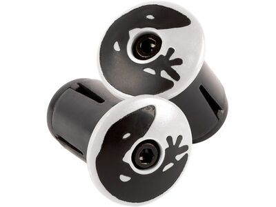 Lizard Skins Road Bar End Plugs, diamond white