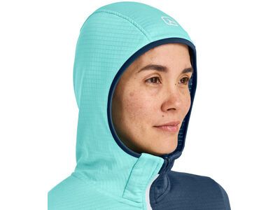 Ortovox Merino Fleece Light Grid ZN Hoody W, dark arctic grey - Bild 3