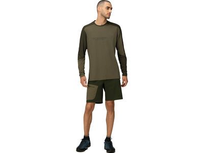 Norrona falketind equaliser merino round Neck M's, olive night/rosin - Bild 3