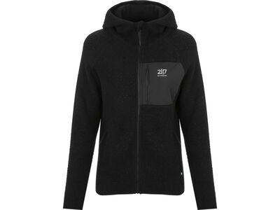 2117 of Sweden Women’s Wool Pile Hoodie Skord, black
