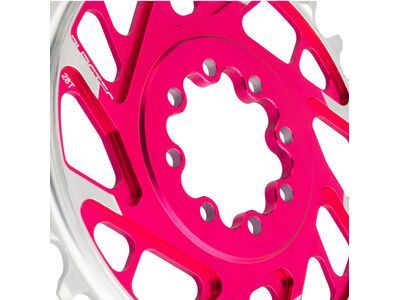 Burgtec 3 mm Offset Thick Thin Chainring SRAM 8-Bolt, toxic barbie pink - Bild 2