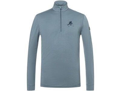 super.natural Tundra175 Toni 1/4 Zip Herren stormy weather/blueberry/f. grey