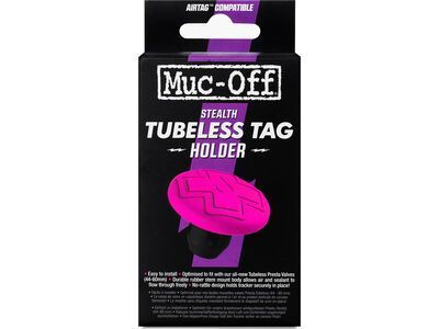 Muc-Off Stealth Tubeless Tag Holder, black/pink
