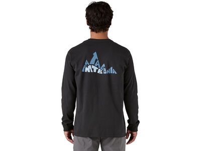 Patagonia Men's Long-Sleeved Berm Logo Responsibili-Tee, black - Bild 4