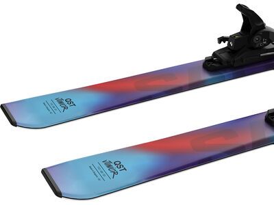 Salomon QST S + C5 GW J75, pastel neon blue 3/poppy red/black - Bild 6