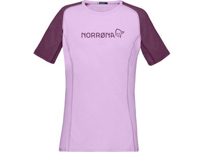 Norrona fjørå equaliser lightweight T-Shirt W's, dark purple/violet tulle
