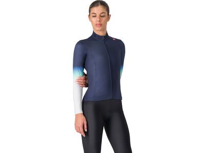 Castelli Corso Thermal Jersey, belgian blue/silver gray-pool