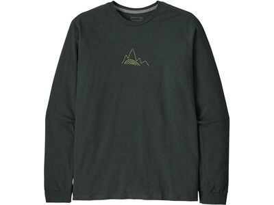 Patagonia Men's Long-Sleeved Berm Logo Responsibili-Tee, old growth green