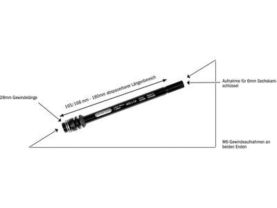 ORTLIEB Thru Axle M6-Connector 1,75 mm, black - Bild 4